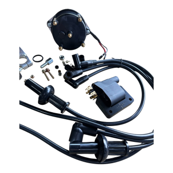 Preview: elektronisches Zündungs-Komplettset Zündanlage VW Käfer / Bus T1 T2 Typ 1 Motor (1200-1600cc) | elektronischer Zündverteiler Zündspule, Kabel, Kerzen |  MSD-Style 8485